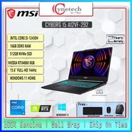 MSI CYBORG 15 A12VF-292MY/I5-12450H/16GB D5/512GB G4/RTX4060 8GB/W11H/15.6"FHD 144Hz/Translucent Blk
