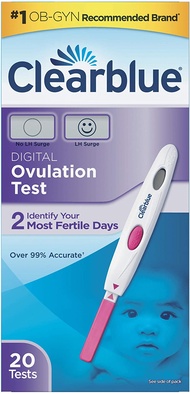 Clearblue Digital Ovulation Predictor Kit, featuring Ovulation Test with digital results, 20 Digital Ovulation Tests
