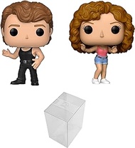 Funko Pop! Movies: Dirty Dancing Baby and Johnny Set of 2 Vinyl Figures Bundle with 2 PopShield Pop Box Protectors