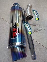 knalpot racing R9 mugello blue slip on ninja 250 karbu ninja 250 sl mono ninja 250 fi lama ninja 250