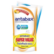 Antabax Antibacterial Shower Cream Active Deo 900ml + Fresh 900ml (Twin Pack)