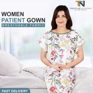 Women’s Patient Gown | Comfortable Hospital & Nursing Care Wear for Maternity & Recovery