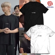 baju tshirt kpop bts hybe logo // namjoon jungkook jimin taehyung - hitam l