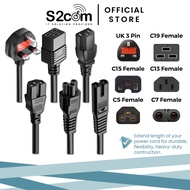 3Pin UK To Multi Copper Wire 0.75mm/1.0mm/1.5mm Power Cord With Fuse 1.5M 1.8M 3M 5M 10M