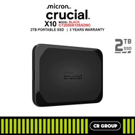 Crucial X10 External Portable SSD (Black Color) - 2TB/4TB (3Yrs Crucial Warranty)