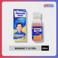 BIOGESIC 250mg/5mL Syrup 60mL - Paracetamol For Kids