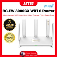 ATSSB Ruijie RG-EW3000GX WiFi 6 Router Dual-WAN Gigabit Router High Speed Dual Band 2.4GHz + 5Ghz Wi