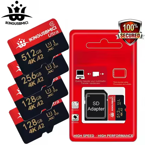 A2 U3 V30 C10 High-Speed ​​Micro SD Card, 200GB/s high-speed memory card, capacities 256GB, 512GB