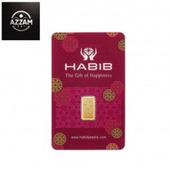 (NEW) Habib Jewels Gold Bar 1Gram 999.9