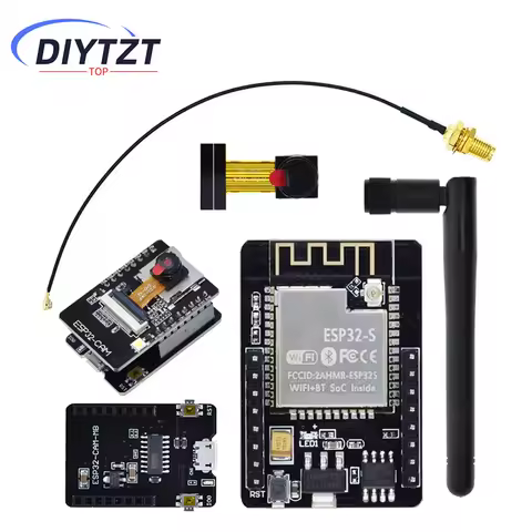 DIYTZT ESP32-CAM-MB WIFI ESP32 CAM Bluetooth Development Board with OV2640 Camera MICRO USB to Seria