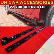(V2)HONDA CITY GN2 2020-2022 HATCHBACK SEDAN RS V2 SIDE DIFFUSER LIP LIPS BODYKIT