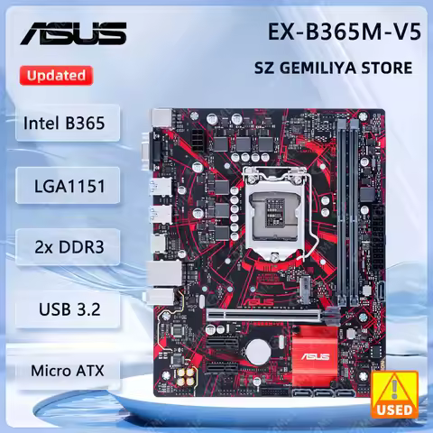ASUS EX-B365M-V5 Motherboard LGA 1151 INTEL B365 DDR4 2666 Micro ATX Core i3-9100F i5-9400 i5-9500F 