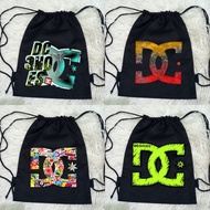 DC Distro Drawstring Bag Premium Thick Baby Canvas Material DC Shoeusa Distro Baby Canvas Drawstring