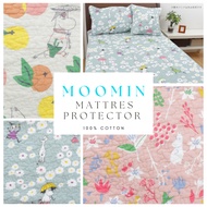 MOOMIN Mattress Protector Mattress Topper Mattress Pad 100% Cotton Equipped with elastic bands on all four sides