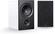 Speakers AM5 Powered Bookshelf Speakers with Bluetooth and Phono Preamp - White