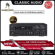 Classic Audio CA-739UB 750W X 2 Bluetooth Mixing Amplifier with 1 year Warranty (Original)