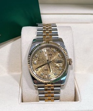 👑[現貨]🔥🔥Rolex Datejust 勞力士日誌系列 116233 金面電腦紋 36mm表徑 間18K金 自動機械 有保卡 rolex submariner/rolex daytona/role