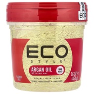 Eco Style, Styling Gel, Max Hold, For All Hair Types, Argan Oil, 16 oz (454 g)