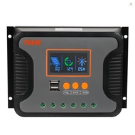 80A Solar Power Controller PWM Battery Charging Controller 12V-48V Lithium Battery Solar Charge Cont