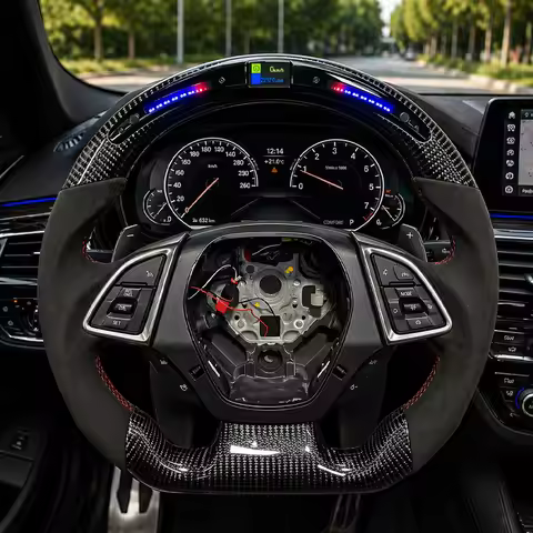LED Carbon Fiber Racing Steering Wheel for Chevrolet Corvette C7 & Camaro 2014-2023 SS ZL1 Z06 LS/LT