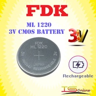 FDK / Panasonic ML1220 3V Coin type Rechargeable Notebook CMOS Battery