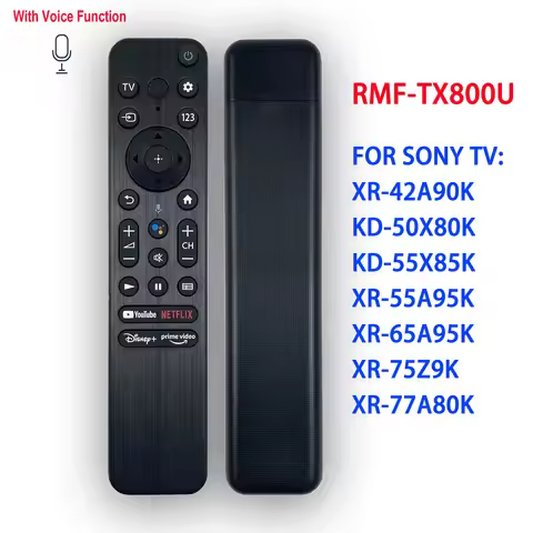 New Bluetooth Voice Remote Control RMF-TX800U for Sony Smart TV Fit XR-42A90K KD-50X80K KD-55X85K XR