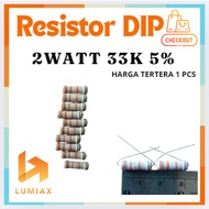 R resistor 2w 2Watt 33K 33Kilo Ohm 33Kilo 33kohm 2 watt tolerance 5% 33K