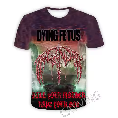 New Fashion Women/Men's 3D Print DYING FETUS Casual T-shirts Hip Hop Tshirts Harajuku Styles Tops Cl
