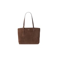 Kate Spade 454 Suede Large Tote Bag In Hot Fudge KM714