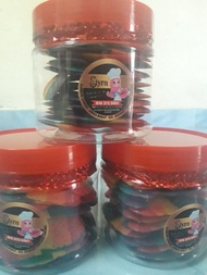 Rainbow cookies (biskut lidah kucing) / Biskut Raya / Kuih Raya 50keping