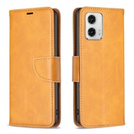 Ready to ship For Motorola Moto G73 5G Lambskin Texture Leather Phone Case