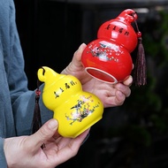 Hulu tea jar, ceramic small tea jar, sealed jar