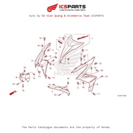 Front Cover Set (F-12-A) HONDA Air Blade 125 K27G (2014) Parts Catalog