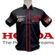 KEMEJA Honda F1 sponsor car uniform shirt