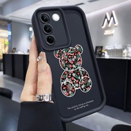 HP VIVO V27 5G VIVO V27 Pro 5G S16 Pro 5G VIVO V27E 5G S16E 5G T2 4G Case Case Bear Flower Protectio
