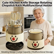 Holder holder multifunctional cute chopstick chopstick Rotating holder Multifunctional cute Storage 