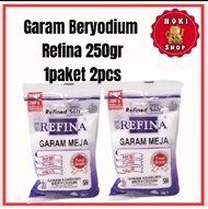 Refina Garam Meja 250gr 1paket 2pcs/ Refina Garam Meja/ Garam