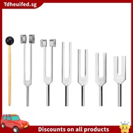 [In Stock]6Pcs/Set 128Hz 256Hz 512Hz 1024Hz 2048Hz 4096Hz Tuning Fork with Hammer for Tuning Fork Ki