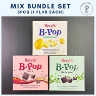 (3 flavors) Dark Chocolate Beryl's Bpop 50g pure bitter Dark Chocolate (Cola, Mint, Lemon Salt)