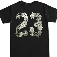 Tshirt Men Black Short Sleeve Cotton Hip Hop T Shirt Print Tee Shirts Men Jam 23 T Shirt XS-4XL-5XL-6XL