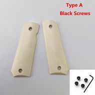 CVFTY กับสกรูวัสดุเรซิ่นเลียนแบบงาช้างที่จับวัดน้ำหนักแพทช์สำหรับ1911รุ่นด้ามจับที่เปลี่ยน DIY ชิ้นส