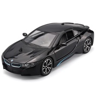 [Hot-selling Car Model] 1/22 BMW I8 Alloy Model Simulation Sports Car Children's Toy Car Interior De