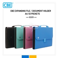 CBE CBE EXPANDING FILE EXPANDABLE FILE DOCUMENT HOLDER WITH HANDLE - A4 - 12 POCKETS