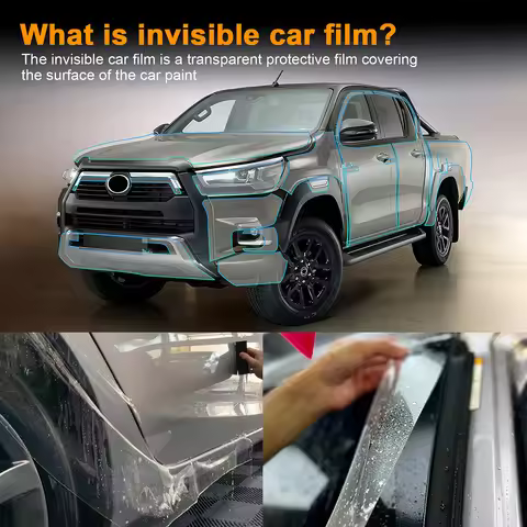 TPU Clear Sticker for TOYOTA HILUX INVINCIBLE SOFORT V 2021 2022 2023 Transparent Pre Cut PPF Paint 