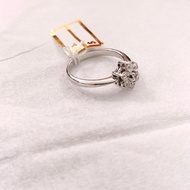 cincin emas putih asli 18K-750 (CMP 666)