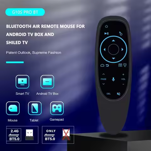 G10S PRO BT Voice Smart Remote Control 2.4G With BT5.0 Wireless Air Mouse Gyroscope Backlit For Andr