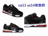 us11 us14  32cm 黑紅色  潮流 合成皮絨面網布拼接 氣墊鞋 dc  休閒鞋 滑板鞋 大尺碼男鞋
