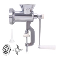 Meat Grinder Stainless Steel Blade Manual Mincer 3-in-1 Sausage Maker Low Noise Operation Kitchen Me