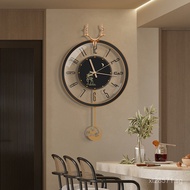 Home Clock Luxury Quartz Clock Elegant Wall Clock Living Room Clock Fashionable Internet Celebrity C