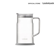 LocknLock แก้วน้ำมีหูพร้อมฝา Metro Glass Mug